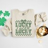 Simply Sage Market Lucky Stacked Coquette Sweatshirt - 3 of 4