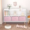 KTMBDW Kids Bookcase with Collapsible Fabric Drawers, Children's Book Display, Toy Storage Cabinet Organizer for Living room, Children's Room - 3 of 4