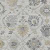Ivory Gray And Green Wool Floral Hand Tufted Distressed Area Rug - 4 of 4
