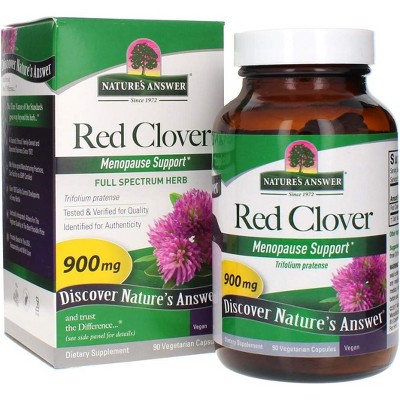 Nature's Answer Red Clover Tops Vegetarian Capsules 900mg, 90 Ct
