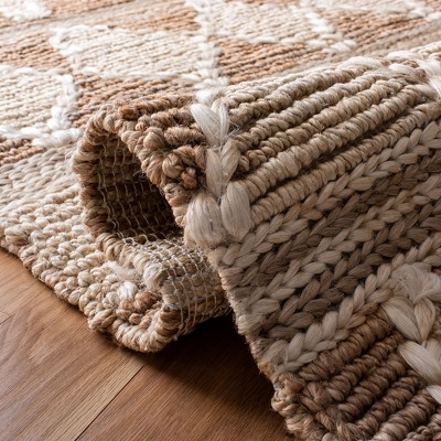 Handmade Reversible Brown/Beige Jute Area Rug - 3 ft. x 5 ft.