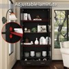 FUFU&GAGA Glass-Door Display Cabinet with Drawer,Buffet Hutch,Home Office Bookshelf ,Adjustable Shelves, Sturdy & Anti-Tip Design - 2 of 4