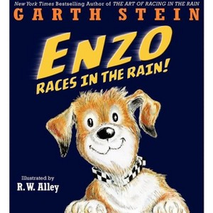 Enzo Races in the Rain! - by  Garth Stein (Hardcover) - 1 of 1