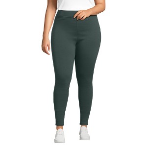 Lands' End Women's High Rise Serious Sweats Fleece Lined Pocket Leggings - 1 of 4