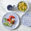 Martha Stewart Warham 16-Piece Hand Painted Splatter Reactive Stoneware Dinnerware Set - 3 of 4