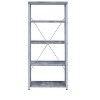 PAGED Rectangular Bookshelf Modern Storage Shelves with X-Shape Cross Bar for Living Room, Study Room - 4 of 4
