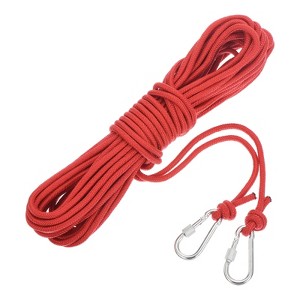 Unique Bargains Hollow Braided Polypropylene Anchor Rope with Hook for Marine Life Boat - 1 of 4