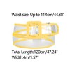 Allegra K Women's Clear  Skinny Belts for Jeans and Dresses - 3 of 4