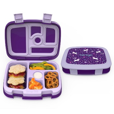 Bentgo Kids' Prints Leakproof, 5 Compartment Bento-style Lunch Box -  Rainbows & Butterflies : Target