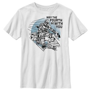 Boy's Star Wars The Mandalorian May the Fourth Be With You T-Shirt - 1 of 4