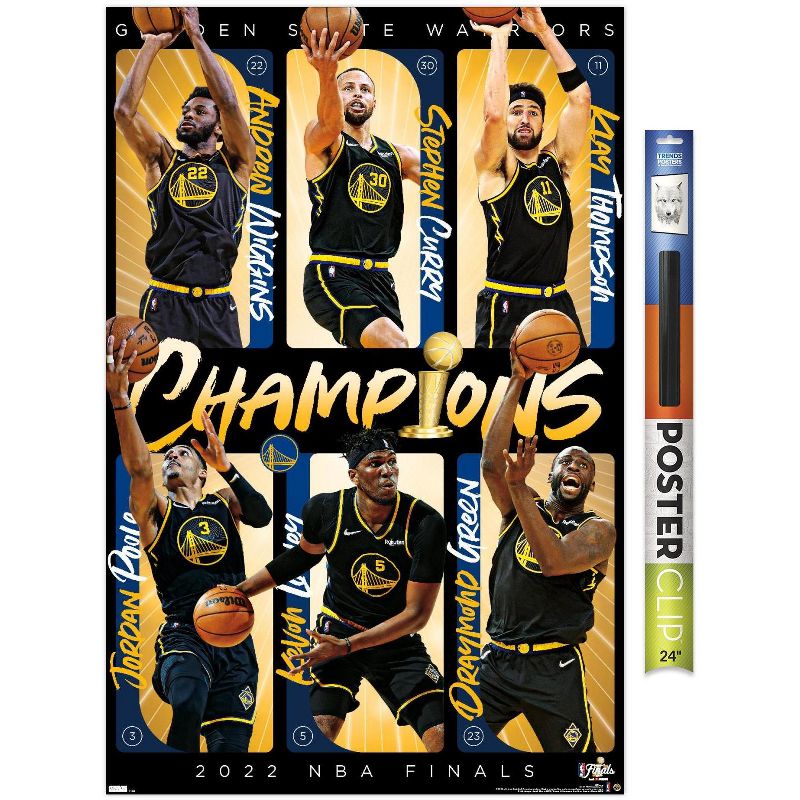 Trends International NBA Golden State Warriors - 2022 Commemorative NBA Finals Champions Unframed Wall Poster Prints, 1 of 6