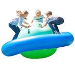 HearthSong Rock With It Giant Inflatable Dome Rocker Bouncer with 6 Handles for Kids Outdoor Active Play