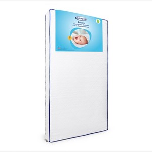 Graco Basics 5" Water-Resistant Crib and Toddler - Futon/Fiber Mattress - 1 of 4