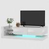 Dolonm 71 in. TV Stand Modern Entertainment Center with 31 Light Modes, Remote & App Control, Storage Cabinets - 2 of 4