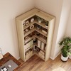 Garvee Corner Bookshelf 71.8'' Farmhouse Corner Bookcase, Tall Bookcase 5 Tier L-Shaped Corner Shelf Large Display Rack - 3 of 4