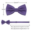 INSPIRE CHIC Men's Adjustable Solid Pre-tied Bow Tie - 3 of 4