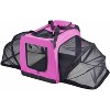 Pet Life Hounda Accordion Metal Framed Soft-Folding Collapsible  Expandable Pet Dog Crate Blue - 3 of 3