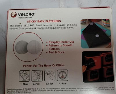  VELCRO Brand Thin Clear Dots with Adhesive, 200Pk, 3/4  Circles, For Crafting School Projects, Home and Office Organization