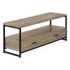 NicBex TV Stand for 60 Inch TV with Metal Handles,TV Entertanment Center with 2 Drawers and Open Shelves,Modern TV Console Table for Living Room - 2 of 4