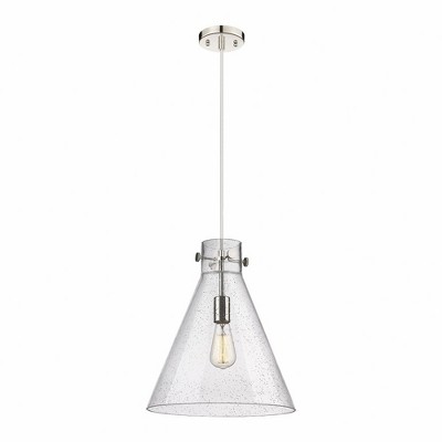 Newton Cone - 1 Light Pendant In Industrial Style-16.5 Inches Tall and 14 Inches Wide