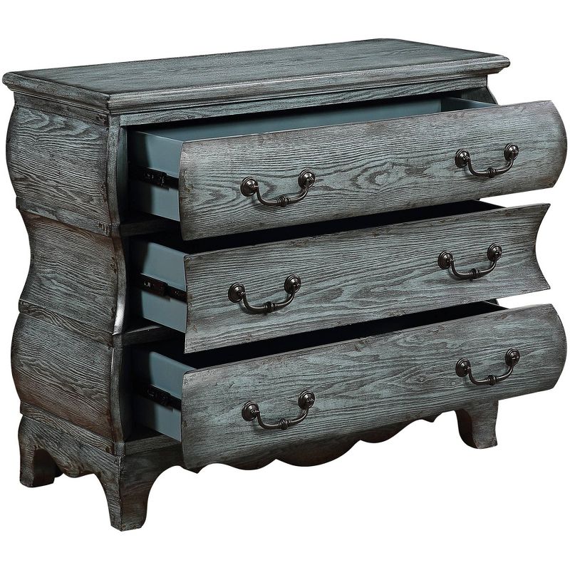 Coast to Coast Sherwood 39" Wide Aged Blue 3-Drawer Chest, 3 of 9