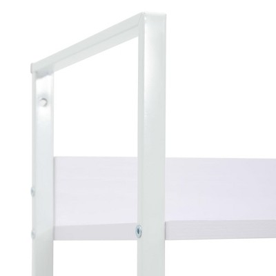 White Steel Minimalist 4-Tier Display Stand