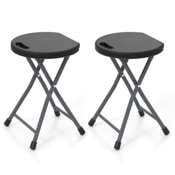 Costway 2 Pack Folding Hunting Stool Lightweight Foldable Outdoor Stool Seat  : Target
