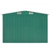 vidaXL Garden Shed Green Galvanized Steel Large Garden Shed - 3 of 4
