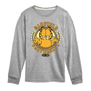 Boys' - Garfield - University Long Sleeve Graphic T-Shirt - 1 of 4