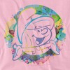Smurfs Smurfette Watercolor Headshot Adult T-Shirt Pink - 2 of 4