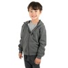 Leveret Kids Zipper Neutral Solid Color Sweat Hoodie - 2 of 3