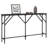 vidaXL Console Table Black 55.1 in.x9.1 in.x29.5 in. Engineered Wood - 3 of 4