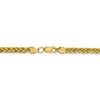 Black Bow Jewelry 4.6mm, 14k Yellow Gold Hollow Wheat Chain Necklace - 4 of 4