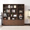 Kumasinova 10-Shelf Cubbyhole Bookcase, 53.15" Wooden Storage Bookshelf with Label Tags,  Bookcase Display Stand - 2 of 4