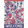 Freedom Flip Flops Summer House Flag Patriotic 28" x 40" Briarwood Lane - image 3 of 4