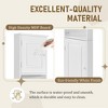 Corner Cabinet Storage Unit, Entryway Floor Cabinet with 2 Doors and Adjustable Shelves, Bathroom Organizer Furniture Home - 4 of 4