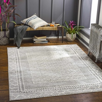Hauteloom Rectangle Area Rug   Medium Gray