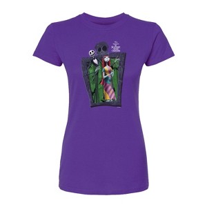Women's - Disney - Jack Sally Fitted Graphic T-Shirt - 1 of 2