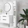 Dexmalle 71" Narrow Toilet Paper Cabinet with Open Shelves - 3 of 4