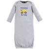 Hudson Baby Infant Boy Gown, Swaddle Blanket and Cap or Headband, Construction, 0-6 Months - 3 of 4