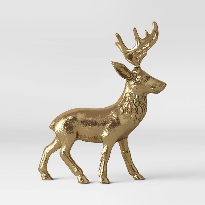 Cast Brass Standing Deer - Threshold&#8482;, 1 of 7