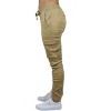 Jump Start Women's Loose  Fit  Cotton Flex Stretch Cargo Jogger Pants - 2 of 3