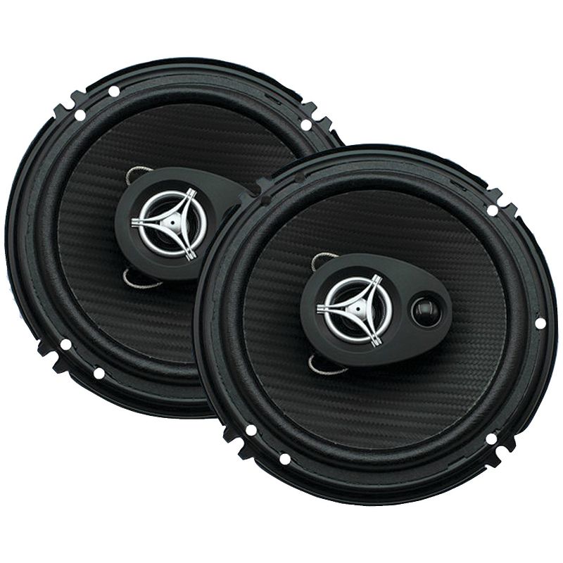 Power Acoustik® Edge Series 400-Watt-Max 3-Way 6.5-In. Coaxial Speakers, 1 of 5