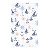 Hudson Baby Cotton Flannel Burp Cloths 10-Pack, Sunshine And Sailboats, One Size - 3 of 4