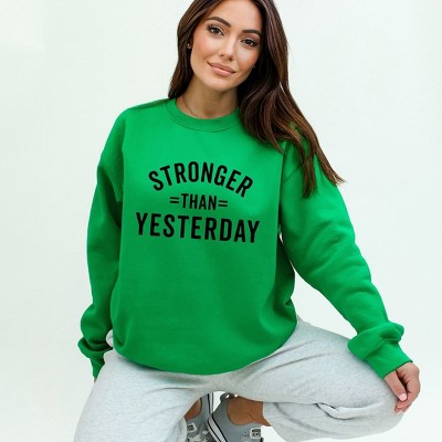 Simply Sage Market Women's Graphic Sweatshirt Stronger Than Yesterday