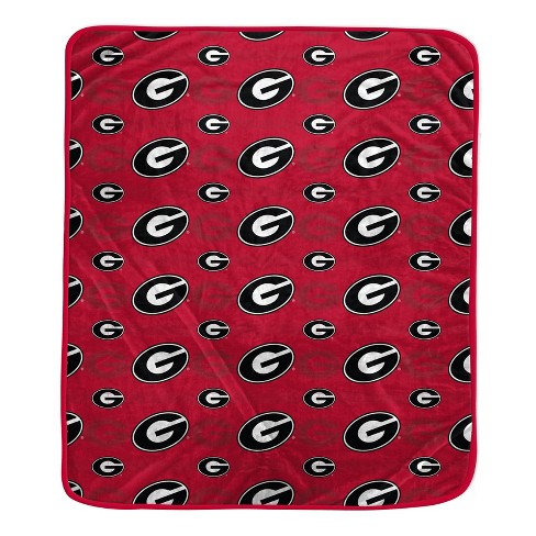 NCAA Georgia Bulldogs Repeat Tonal Logo Fleece Throw Blanket - image 1 of 1