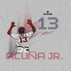 MLBPA Men's Acuña Jr Pw Licensed Mlb Players Atlanta Braves Mlb  Baseball Ronald Acuña Jr. Short Sleeve Graphic Cotton T-Shirt - Sport Grey L - 2 of 4