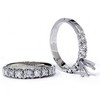 Pompeii3 1/2ct Diamond Semi Mount Engagement Wedding Ring Set - 3 of 4