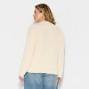 Wicked x Katie Kime Women's Heart Cardigan - Cream - 3 of 3