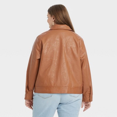 target universal thread leather jacket